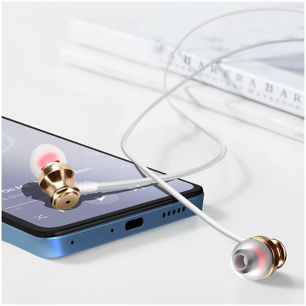Auricolari Cablati Usb-c In-ear Microfono E Tasti Bianco - Foto 5