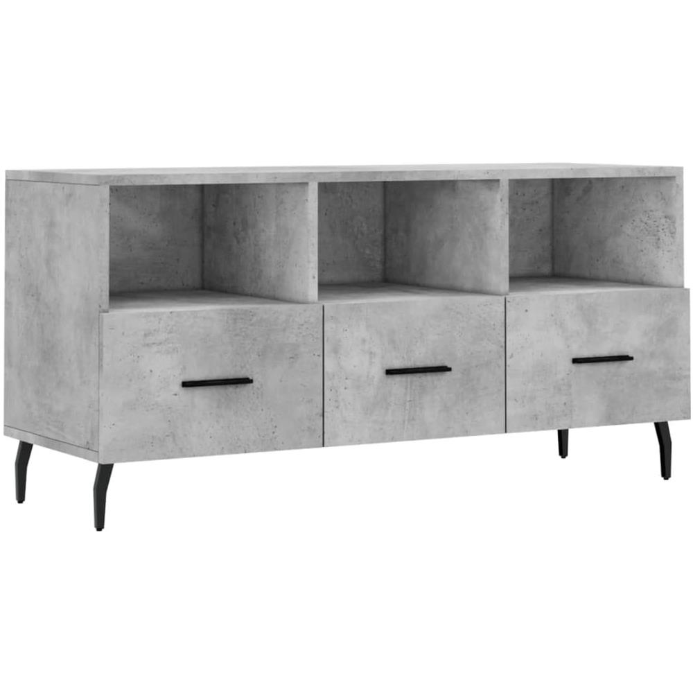 Mobile Porta Tv Grigio Cemento 102x36x50 Cm Legno Multistrato - Foto 2