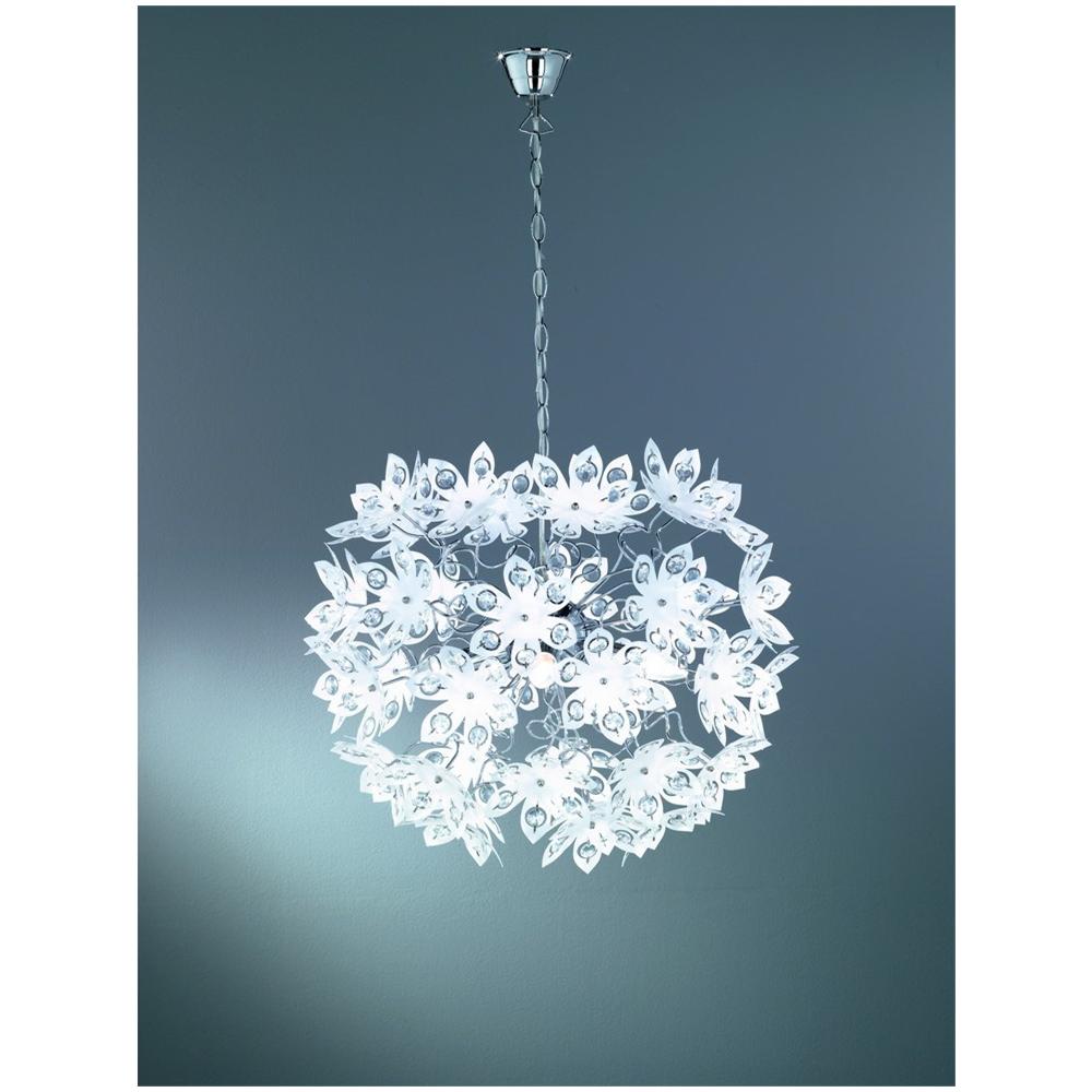 Sospensione Blowball, Acrilico, 5x40w, Ø55xh. 50 Cm - Foto 1