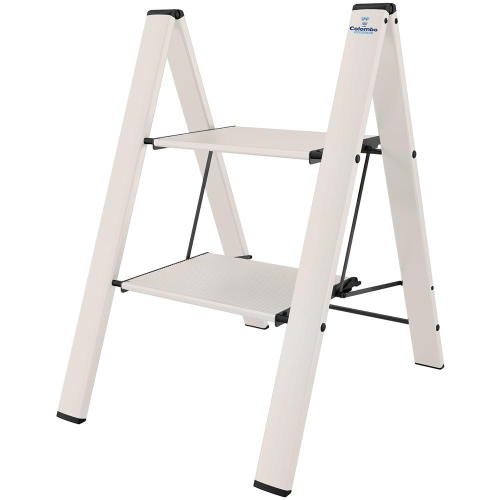 Scaletta in alluminio 2 gradini Leonardo 2 - Foto 2