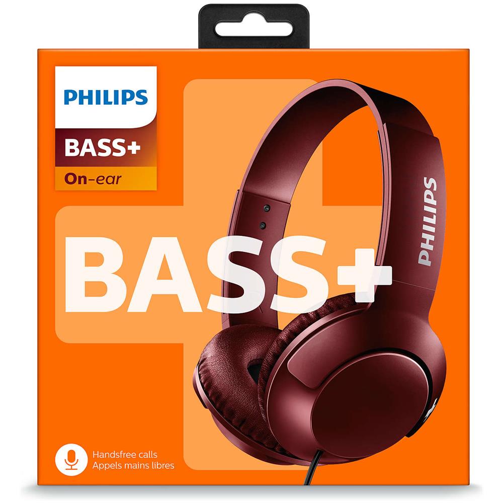 Cuffie con Microfono Bass+ con Filo Colore Rosso - Foto 6