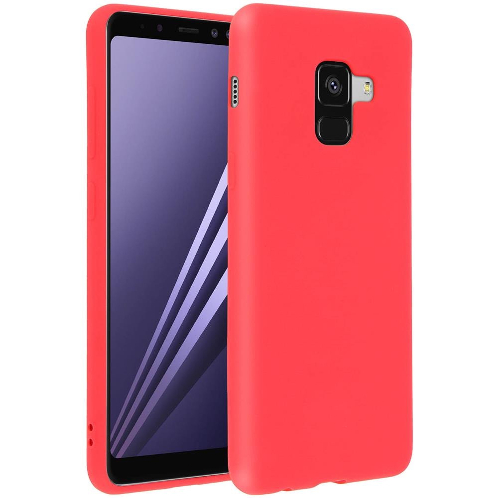 Cover Galaxy A8 Soft Touch Silicone Gel Morbido - Rossa - Foto 1
