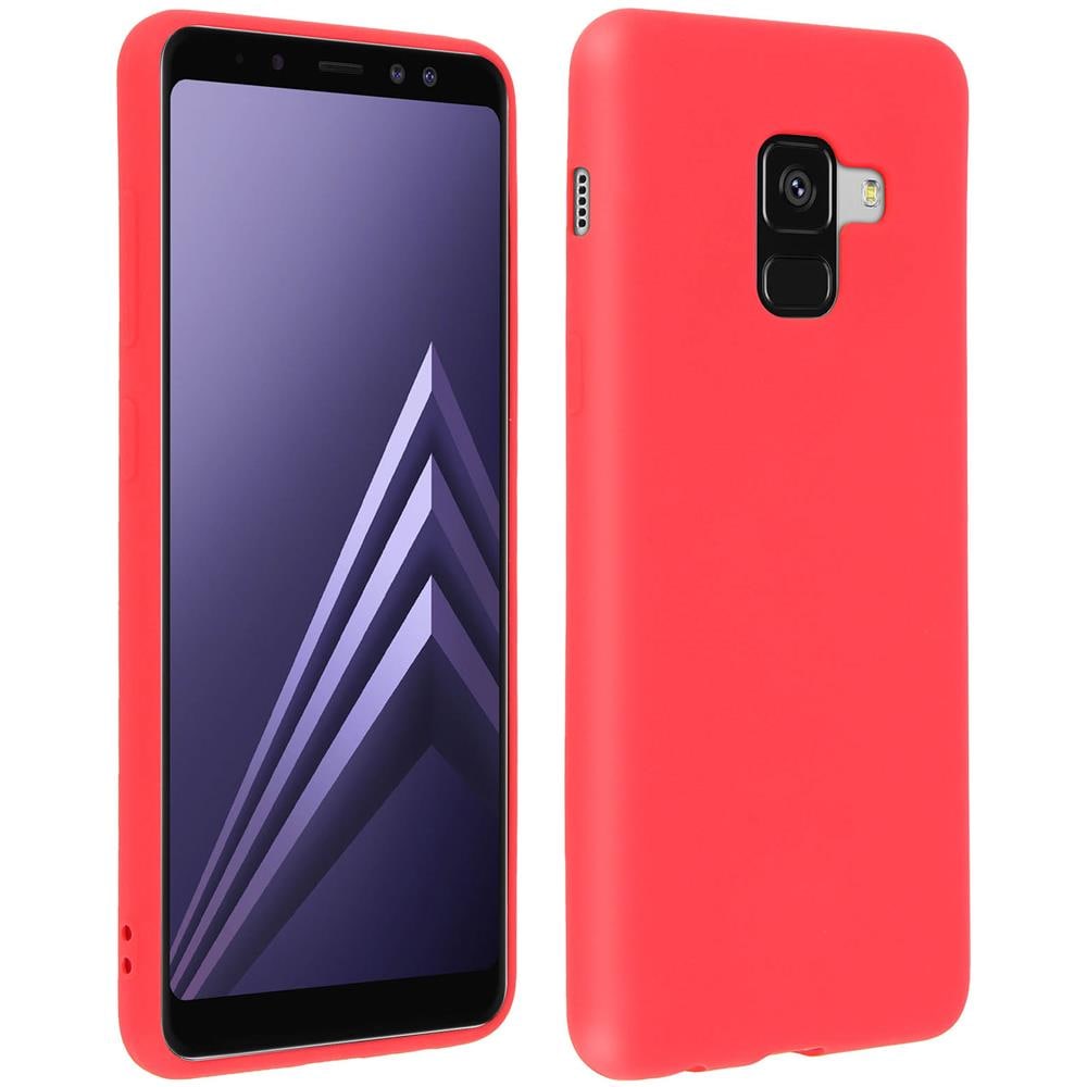 Cover Galaxy A8 Soft Touch Silicone Gel Morbido - Rossa - Foto 2