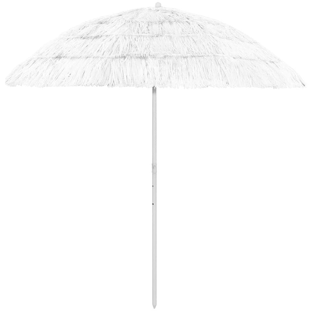 Ombrellone da Spiaggia Hawaii Bianco 240 cm - Foto 1