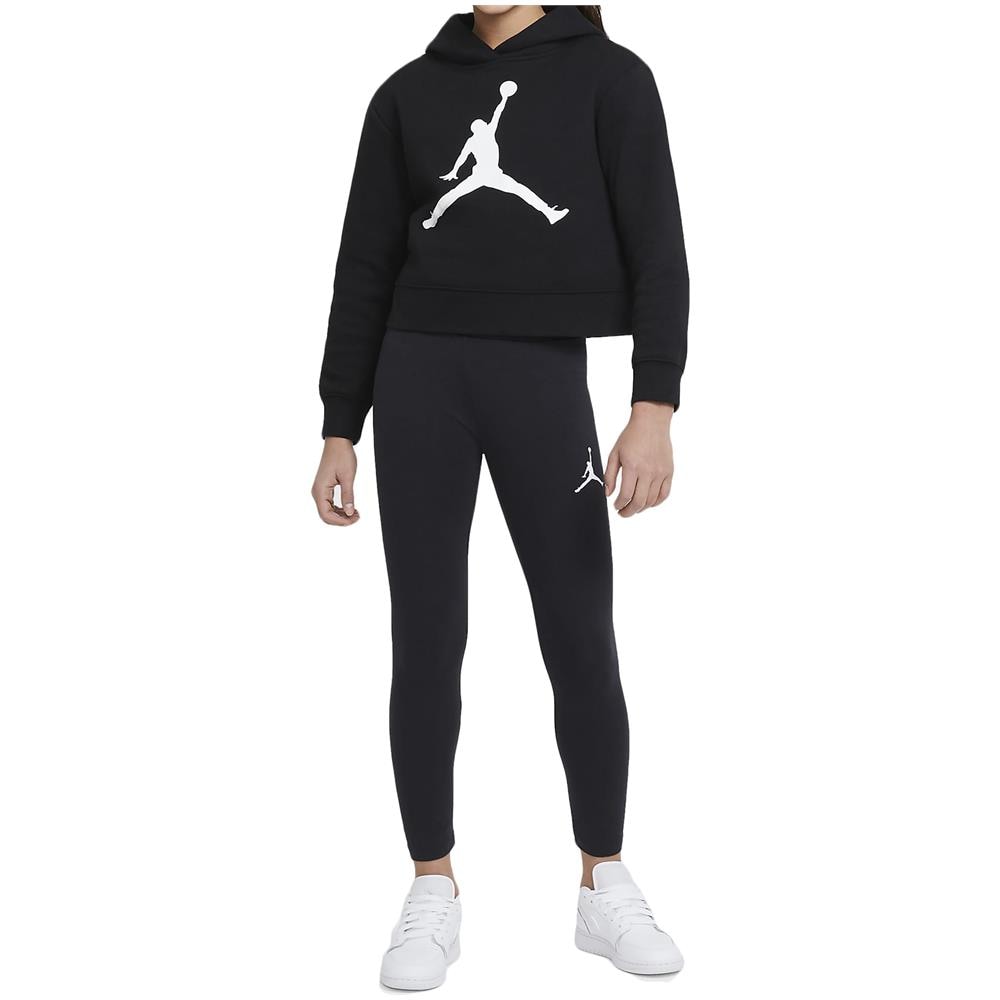 Felpa Da Ragazza Con Cappuccio Jumpman Core Nera Taglia S (128-137 Cm) Codice 45a442-023 - Foto 4