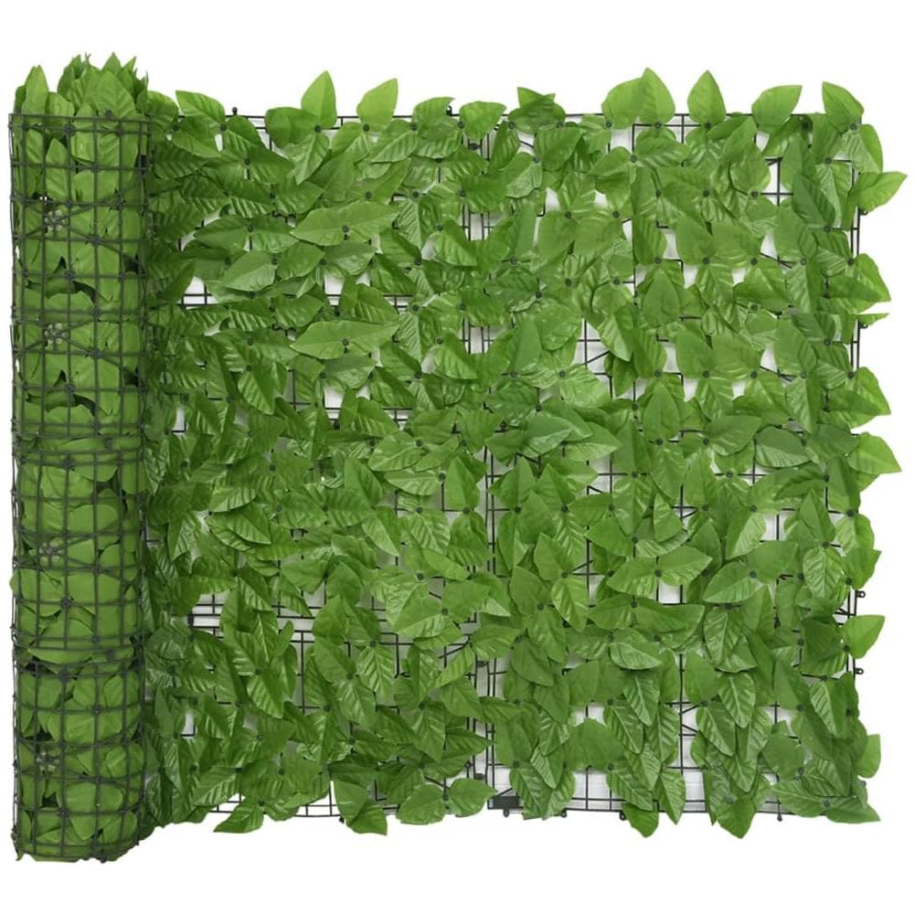 Paravento da Balcone con Foglie Verdi 400x100 cm - Foto 1