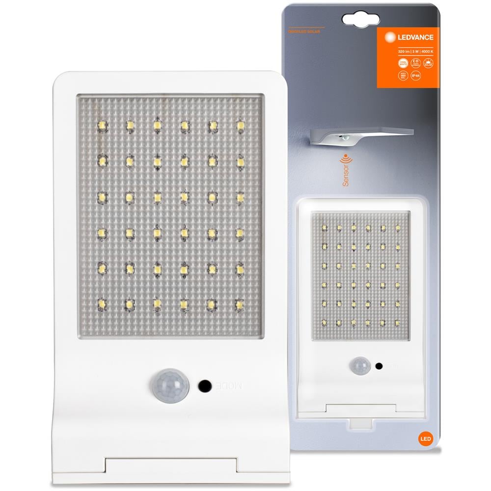 Ledvance Lampada Da Esterno Led A Parete Con Alimentatore A Batteria, Doorled Solar / 3 W, 3.3 V, Bianco Freddo, 4000 K, Materiale: Acrylnitril-butadien-styrol-copolymer (abs), Ip44 - Foto 2