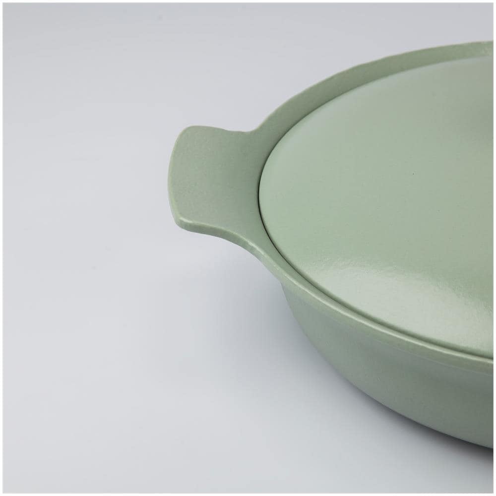 Tegame Con Coperchio Ghisa Verde 28cm - Ron - Foto 5
