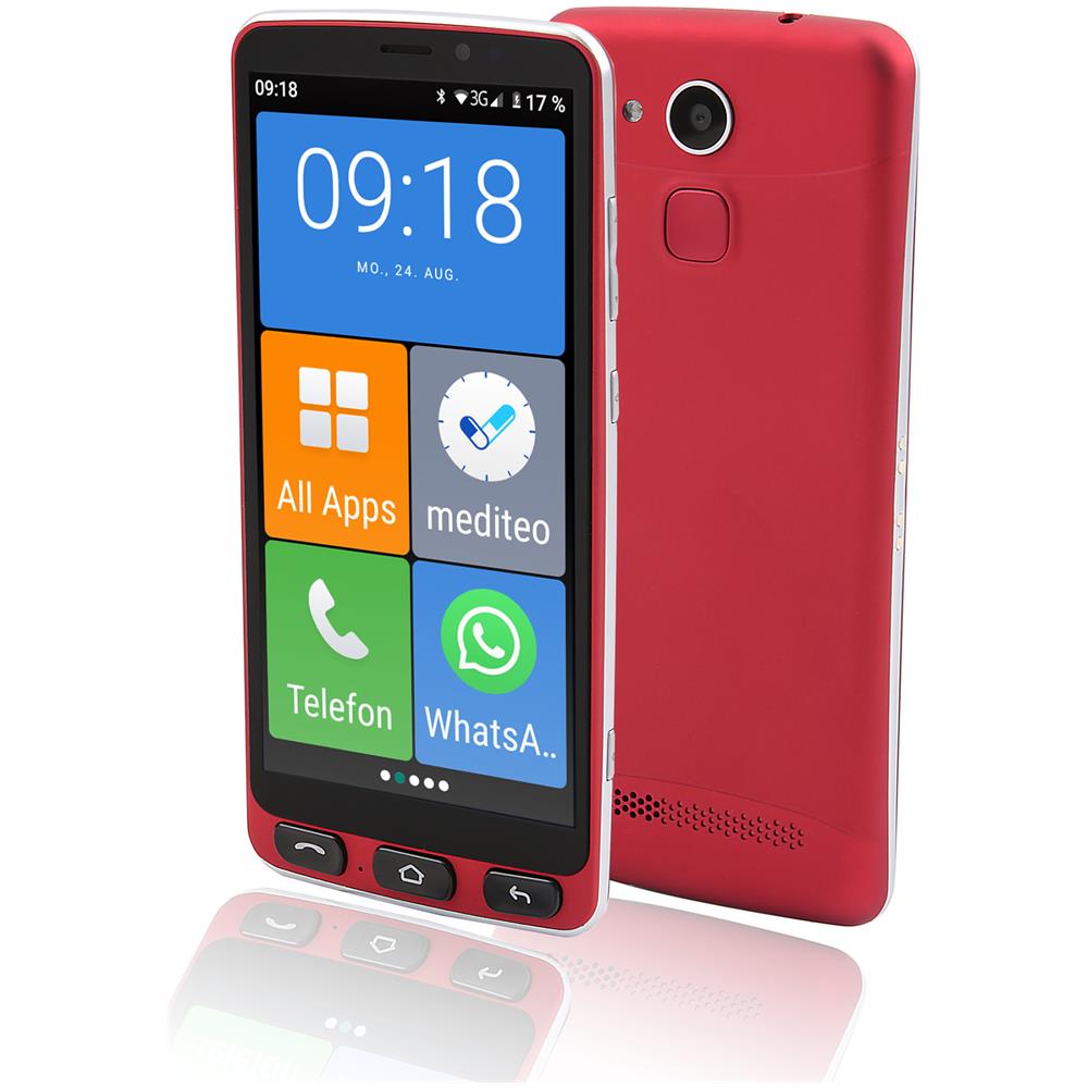 Neo 14 Cm (5.5"") Doppia Sim Android 10.0 4g Usb Tipo-c 2 Gb 16 Gb 2400 Mah Nero, Rosso - Foto 1