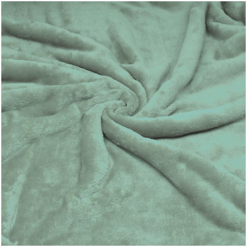 Briebe - Coperta Per Divano / Letto 130x160cm A Doppio Strato In Pile Calde, Accoglienti  Verde Acqua - Foto 4