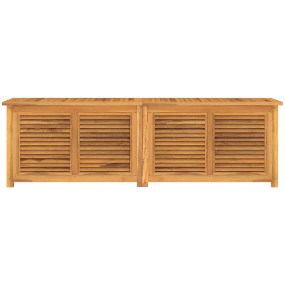 Contenitore Giardino con Borsa 175x50x55 cm Legno Massello Teak - Foto 3