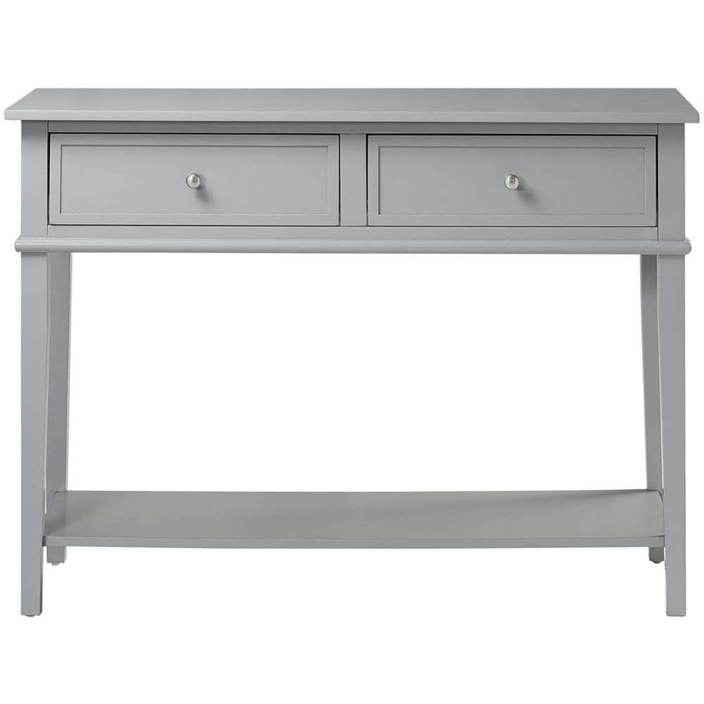 Franklin Consolle Con 2 Cassetti In Mdf Grigio - Foto 2