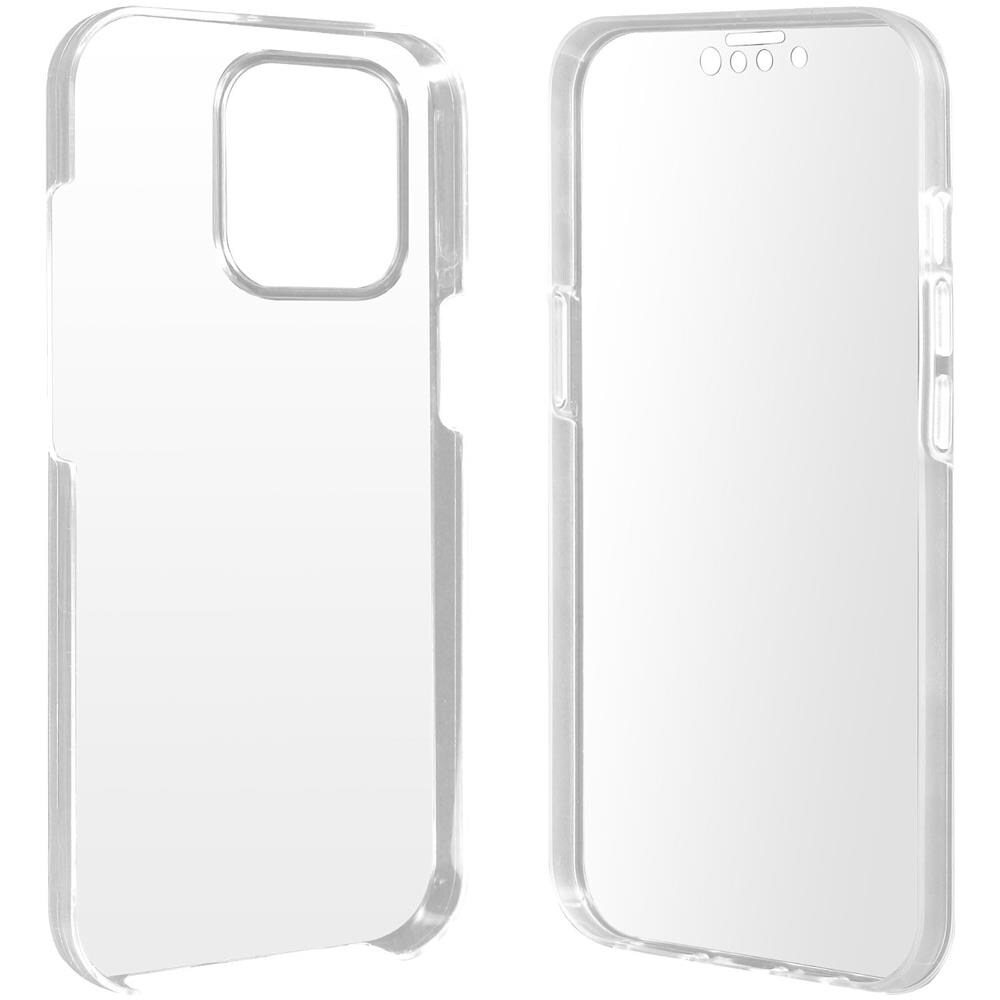 Cover Integrale Per Iphone 13 Pro Max Retro Rigido E Fronte Morbido Trasparente - Foto 5