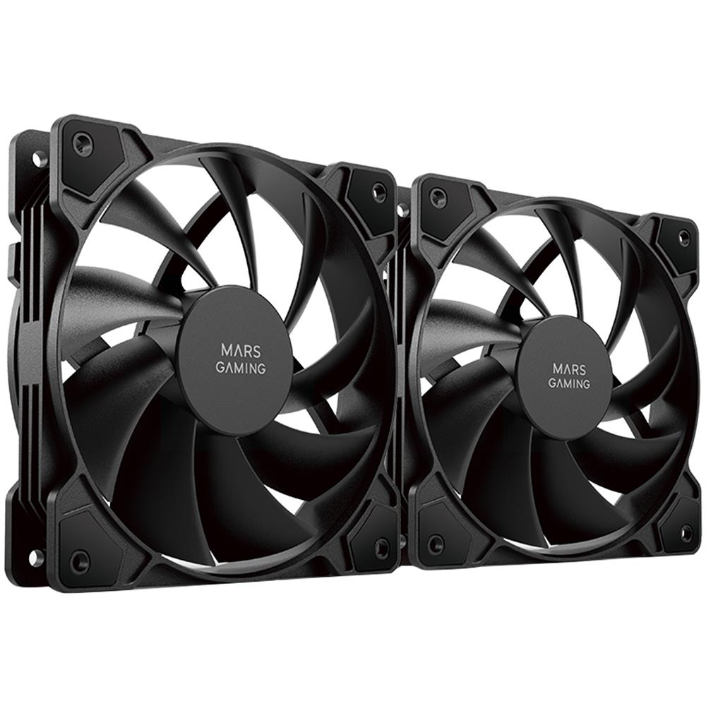 Sistema di Raffreddamento Per Case MFPROX2 Ventilatore 12 cm Colore Nero 2 Pz - Foto 1