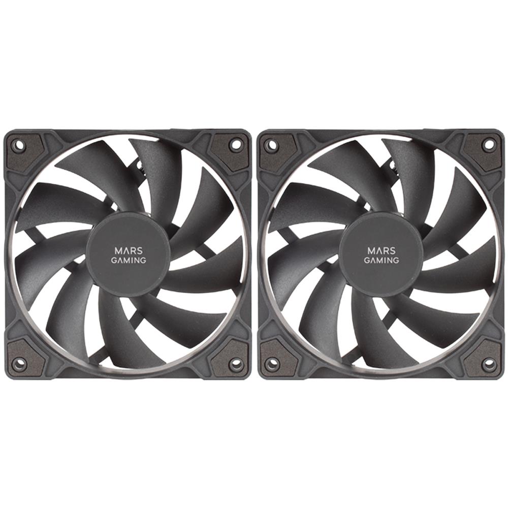 Sistema di Raffreddamento Per Case MFPROX2 Ventilatore 12 cm Colore Nero 2 Pz - Foto 2