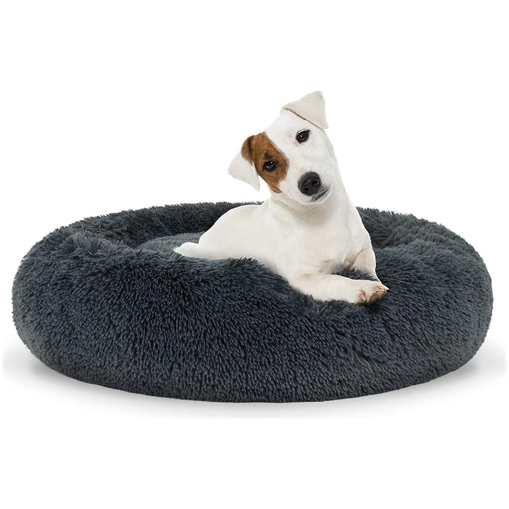Cuccia Plush Pet Bed Dark Grey M 60 cm per cani e gatti di taglia media - Foto 1
