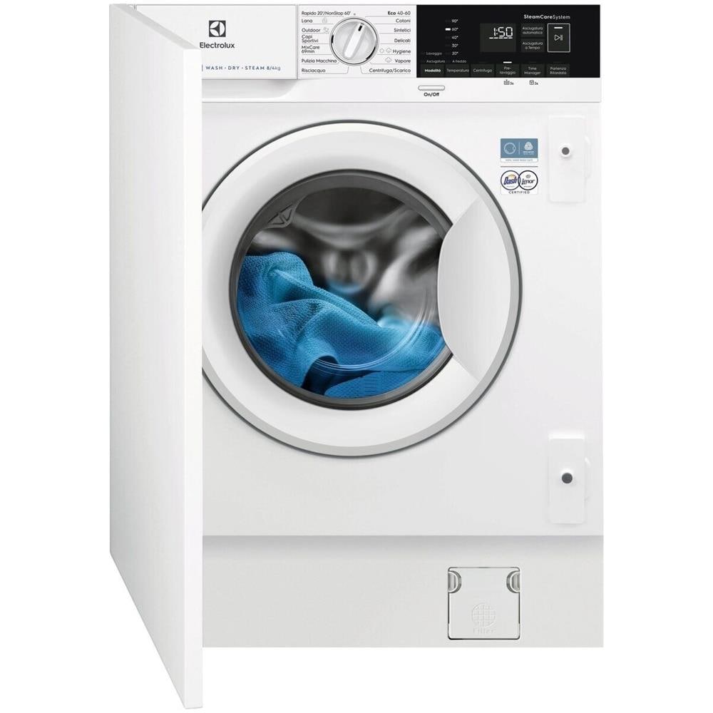 Lavatrice Incasso Wd 7+4 Kg Classe D /B 1600 Giri MADE IN ITALY EW7W84BDBI Bianco - Foto 1
