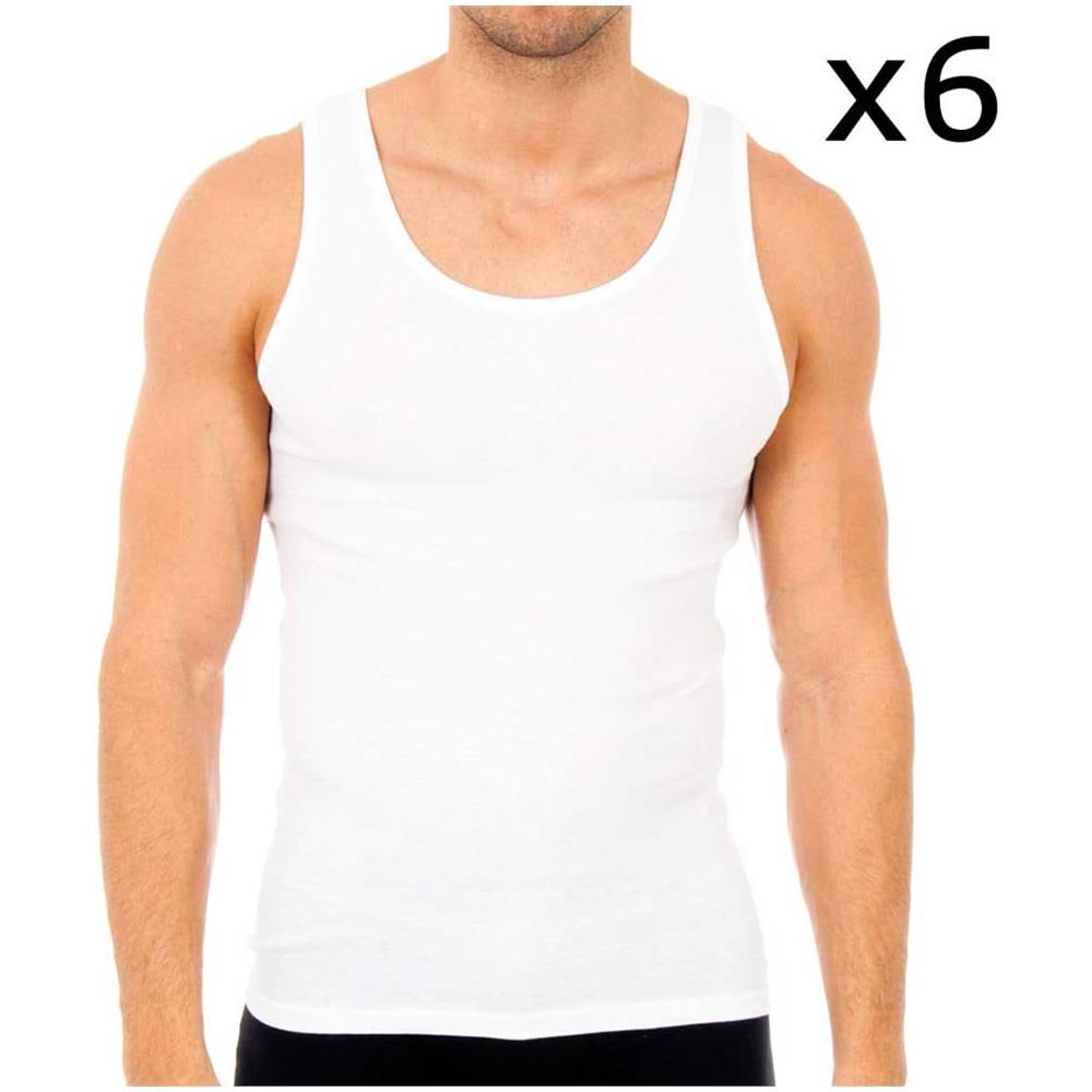 Intimo Abanderado 0300 Pack 6 Tank Abbigliamento Uomo 56 - Foto 1