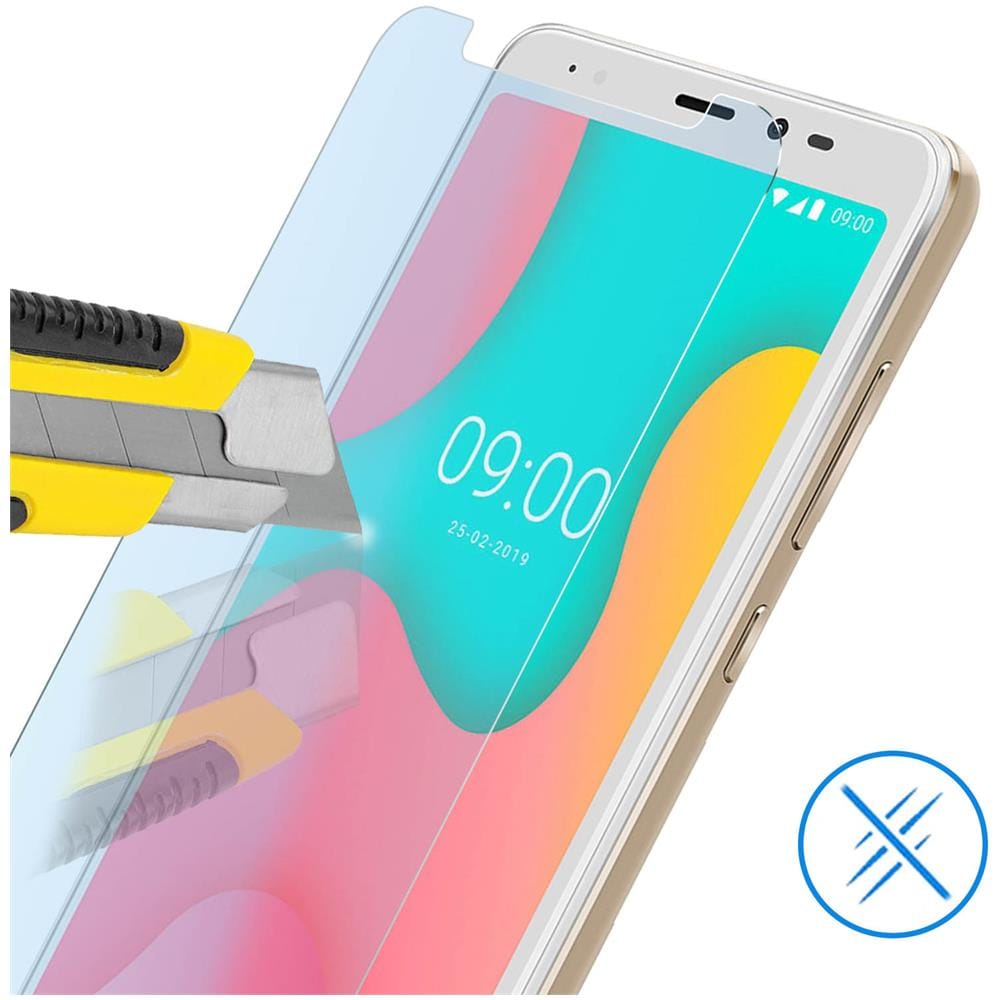 Vetro Temperato Wiko Y60 Protezione Schermo 9h Antishock Trasparente - Foto 2
