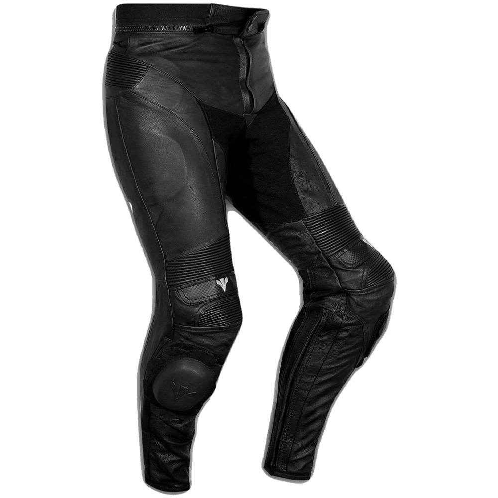 Pantaloni Pelle Sport Moto Naked Protezioni Sliders Sportivo Tecnico Nero 28 - Foto 1