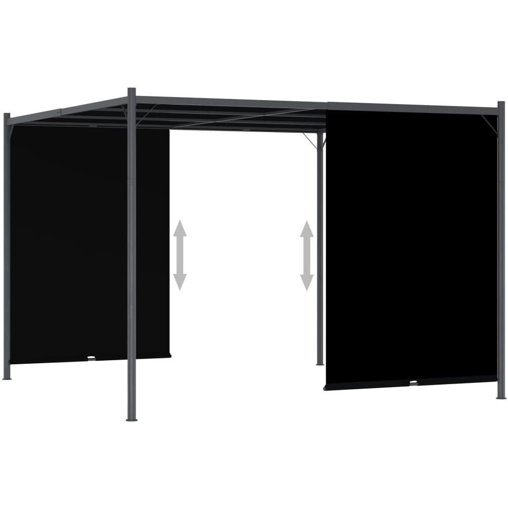 Pergola da Giardino con Tetto Retrattile 3x3 m Antracite - Foto 3