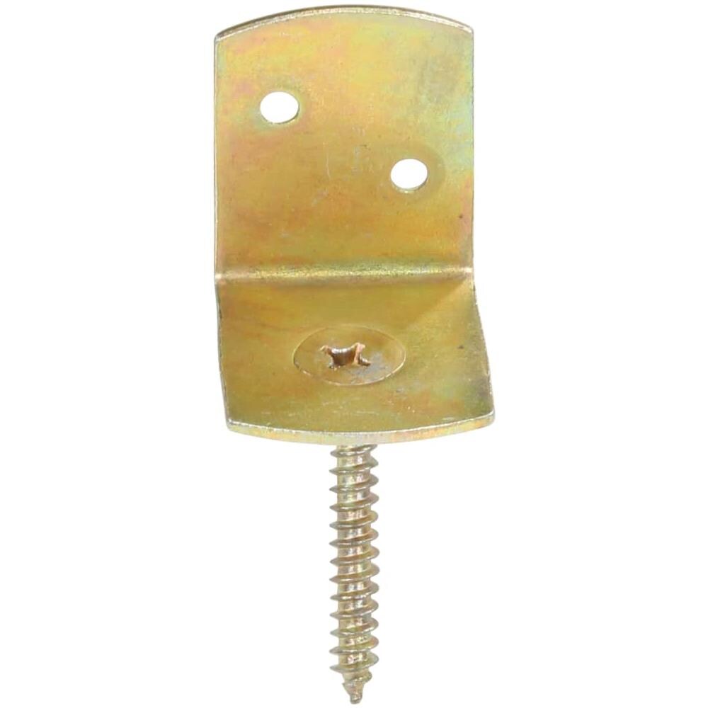 Staffe per Pannello di Recinzione 4 pz a L in Metallo Zincato - Foto 2