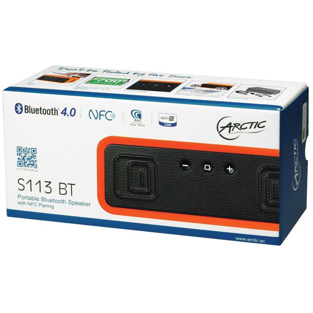 Speaker Audio Portatile S113 BT Bluetooth / NFC colore Arancione  - Foto 7