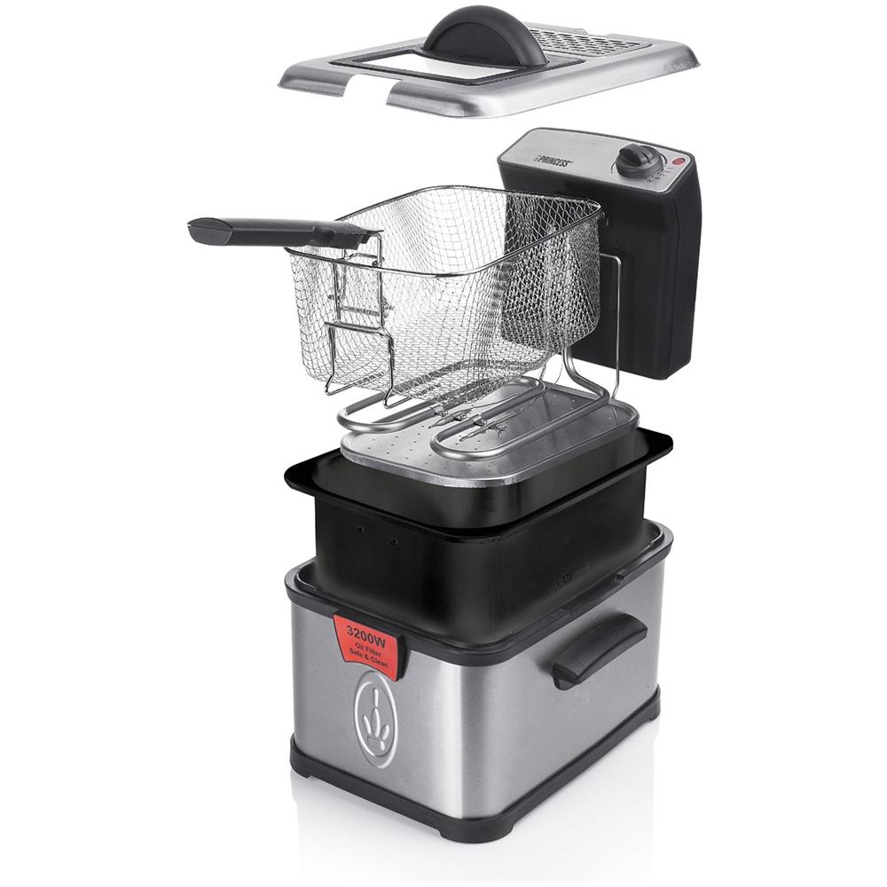 Friggitrice semi professionale in acciaio inox satinato, 4 Litri 3200W - Foto 1