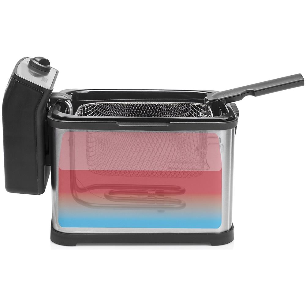 Friggitrice semi professionale in acciaio inox satinato, 4 Litri 3200W - Foto 3