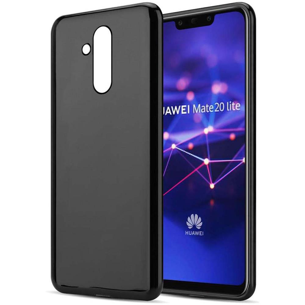 Custodia Compatibile Con Huawei Mate 20 Lite In Nero - Coperchio Protettivo In Silicone Tpu Flessibile - Foto 1