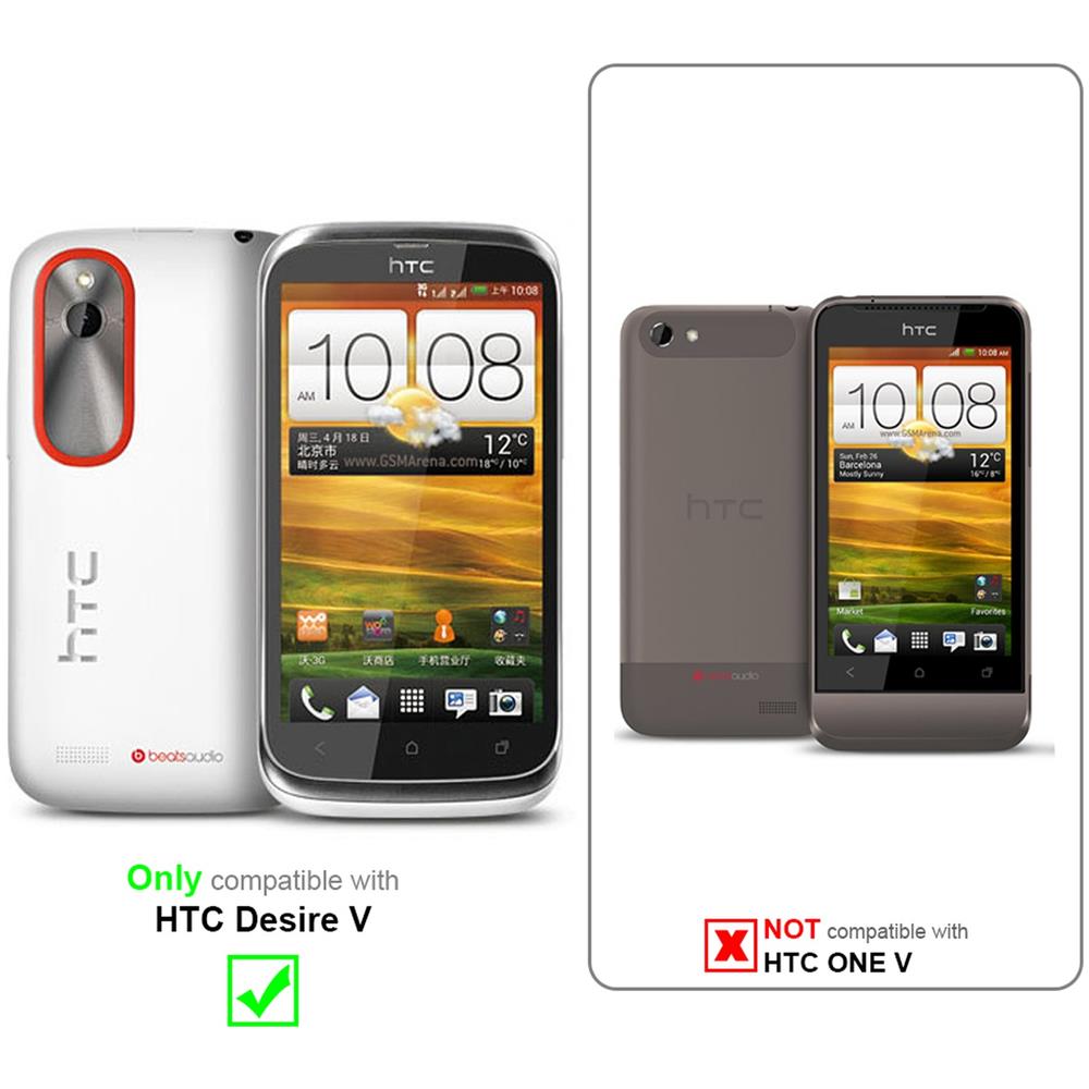 Custodia Compatibile Con Htc Desire V In Viola Lilla - Coperchio Protettivo In Silicone Tpu Flessibile - Foto 2