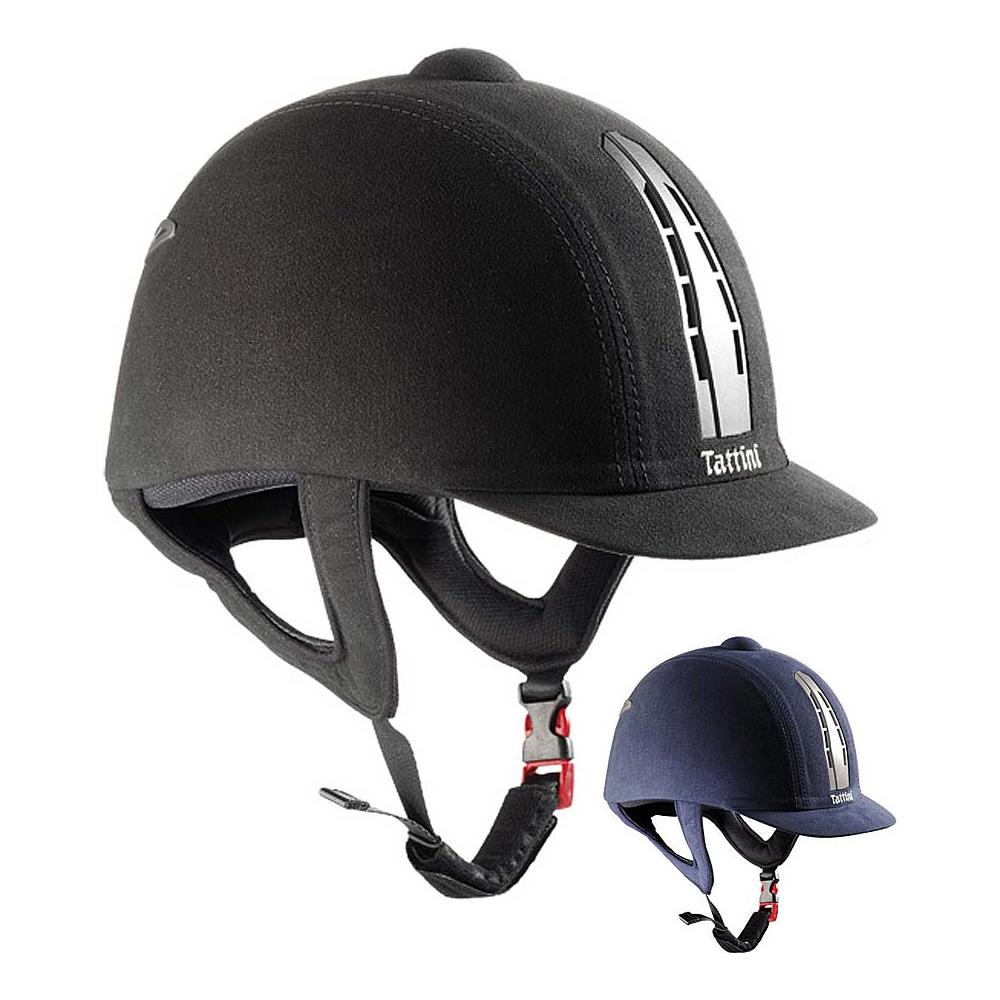 Cap Da Equitazione Pro Con Rivestimento In Microfibra Con Prese D'aria Posteriori E Anteriori Con Cinturino Sottogola E Fibbia A Sgancio Rapido Omologato Ce Guscio Abs 60 Solo Nero - Foto 1