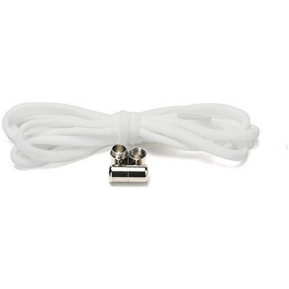 Lacci Elastici Senza Cravatta Con Chiusura 1 Paio White - Foto 1