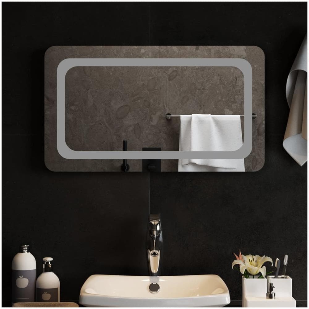 Specchio Da Bagno Con Luci Led 70x40 Cm - Foto 3