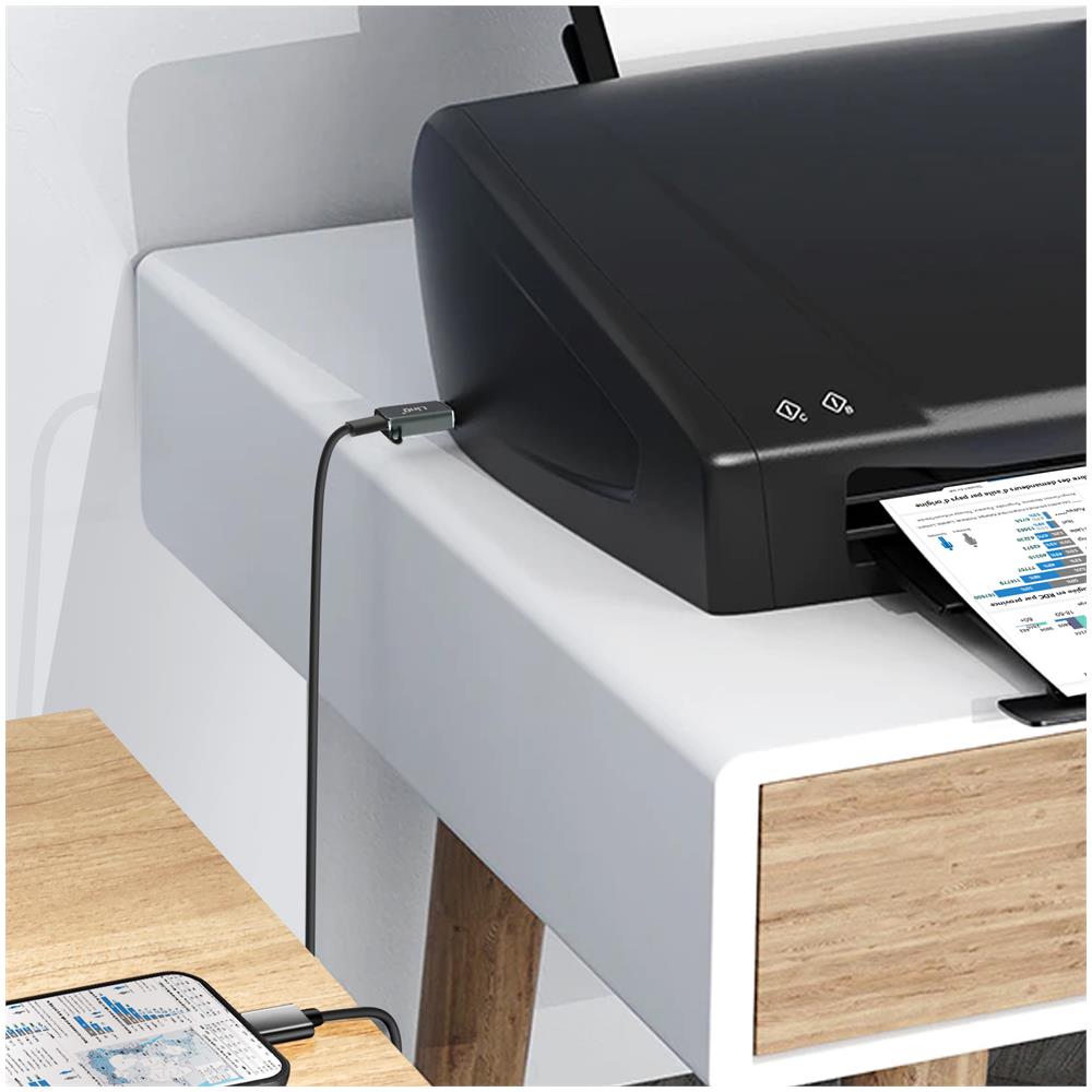 Adattatore Usb-c Femmina / Usb-b Maschio Trasferimento Veloce Plug And Play - Foto 2