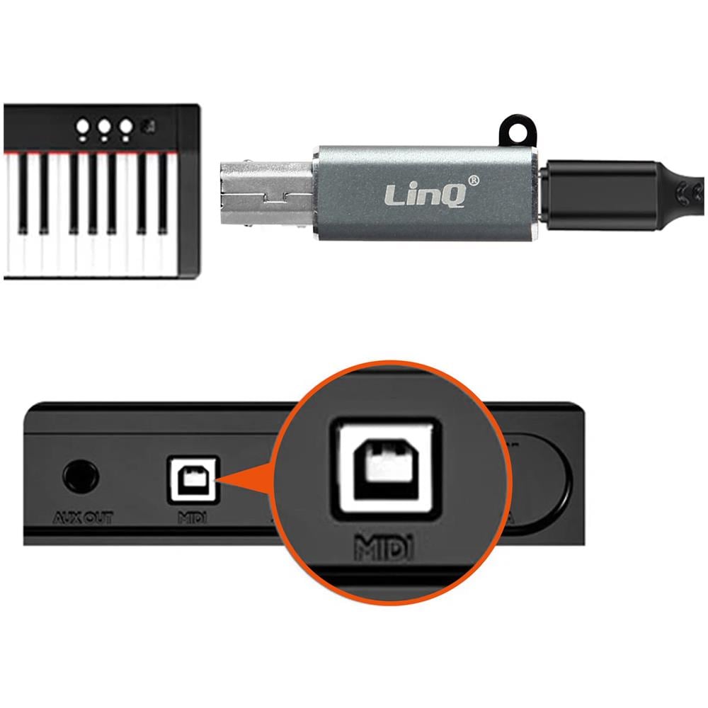 Adattatore Usb-c Femmina / Usb-b Maschio Trasferimento Veloce Plug And Play - Foto 5