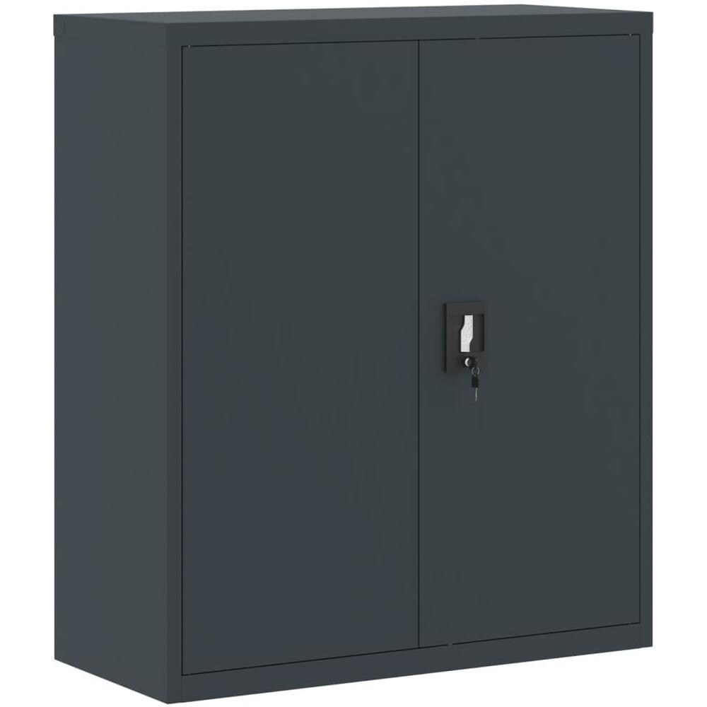 Armadio Classificatore Antracite 90x40x105 Cm In Acciaio - Foto 2