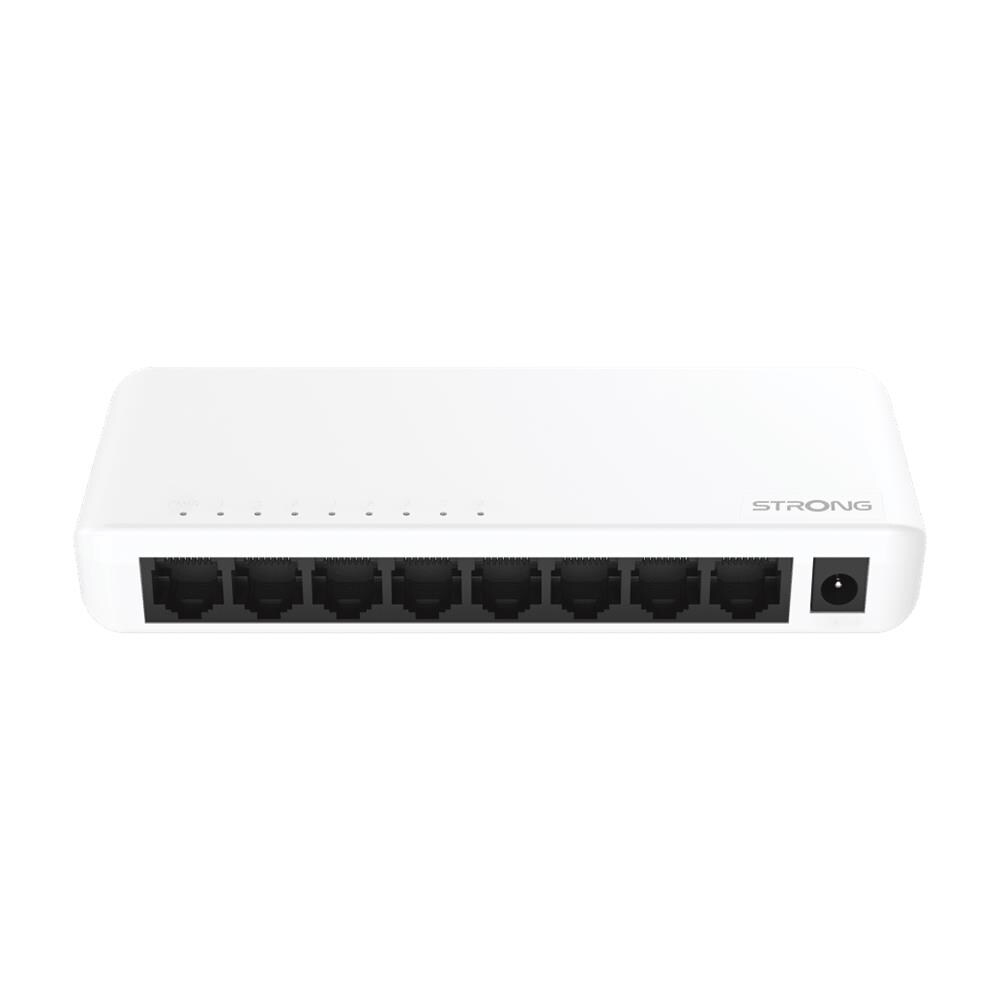 Switch SW8000P con 8 Porte Ethernet RJ45 Gigabit 10/100/1000 Mbps Colore Bianco - Foto 2