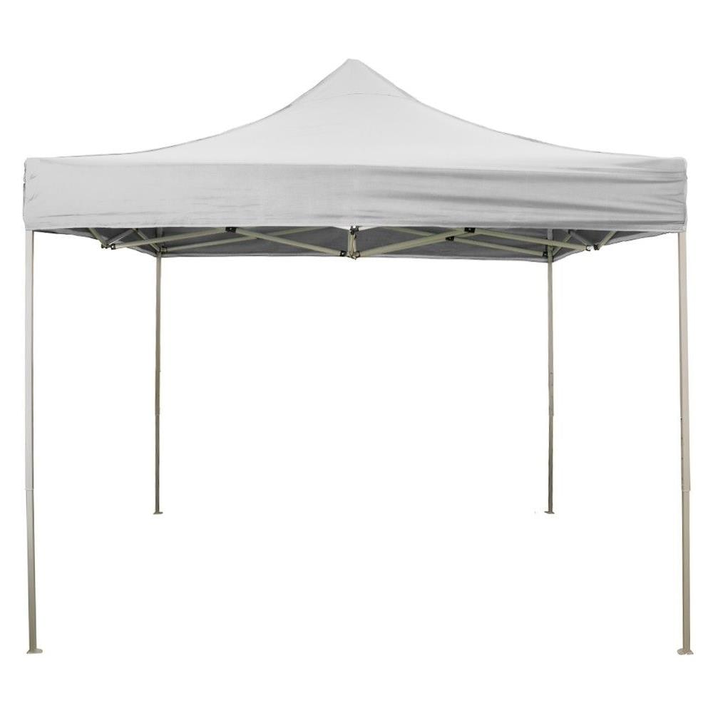 Telo Laterale Impermeabile 2x2m Bianco Con Porta Avvolgibile Per Gazebo - Foto 2
