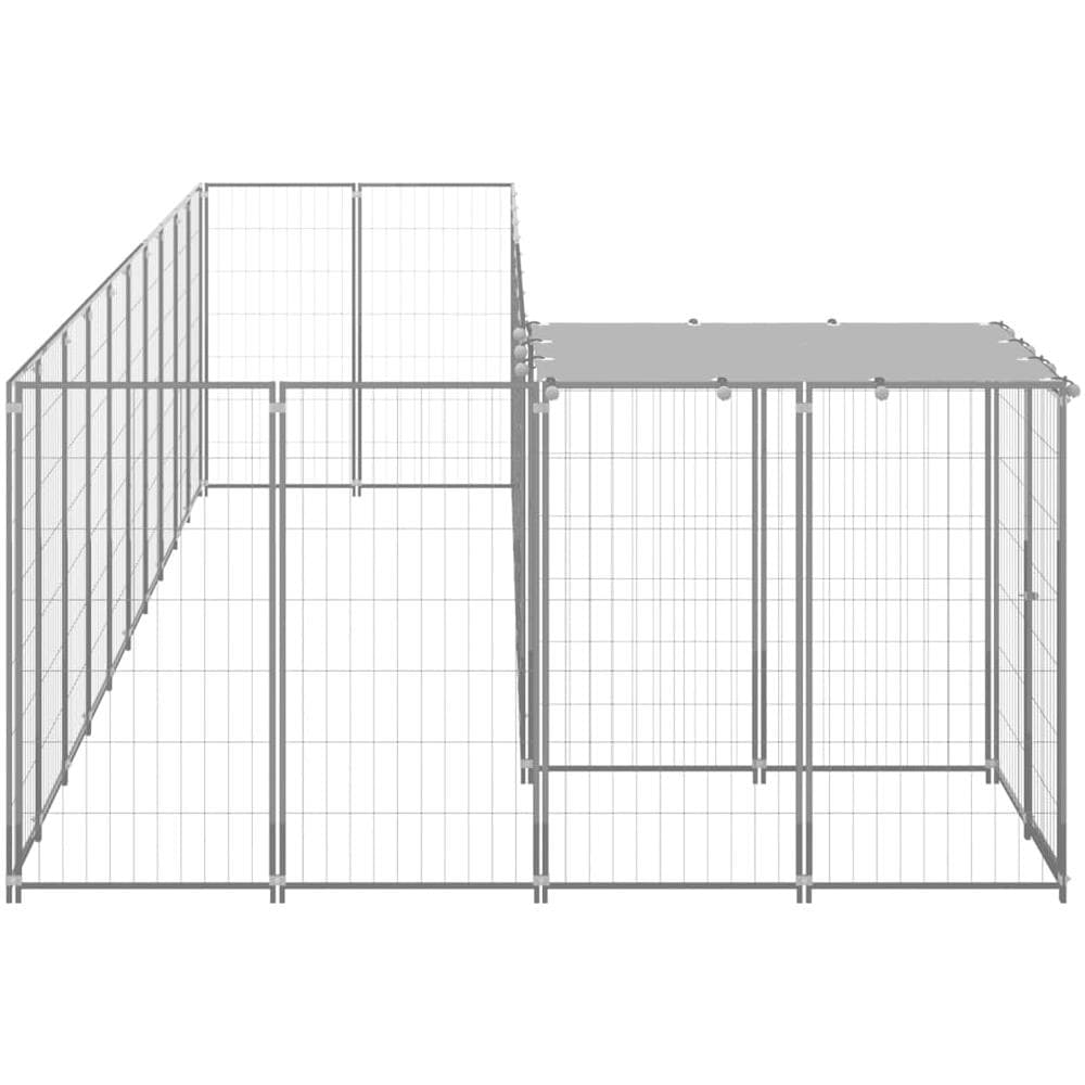 Gabbia Per Cani Argento 7,26 M In Acciaio - Foto 3