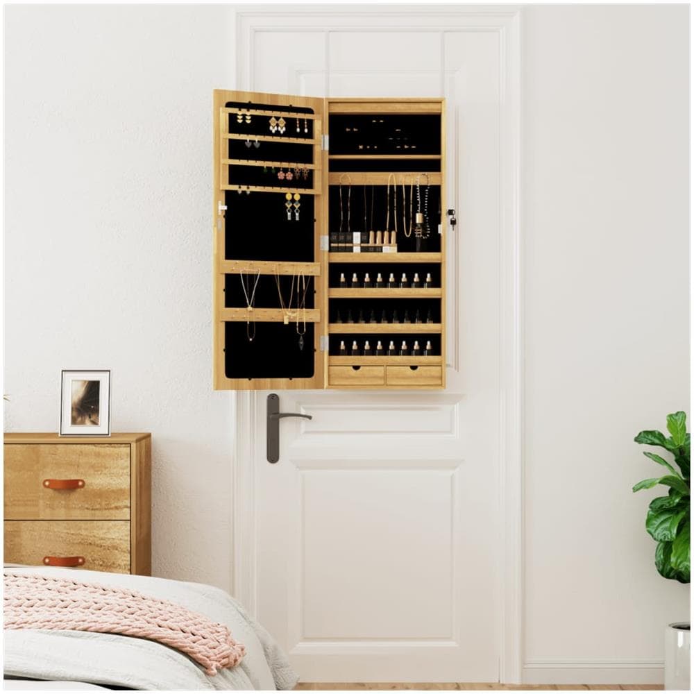 Armadio Portagioie A Specchio Con Luci Led A Parete - Foto 3