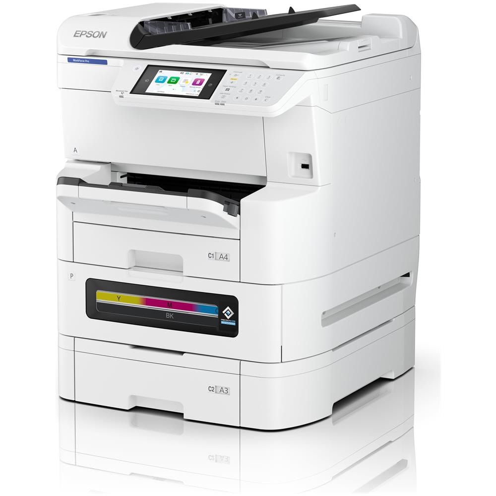 Stampante Multifunzione a Colori WorkForce Pro EM-C8100RDWF A3 4800 x 1200 DPI 25 ppm FronteRetro Wi-Fi Bianco - Foto 2