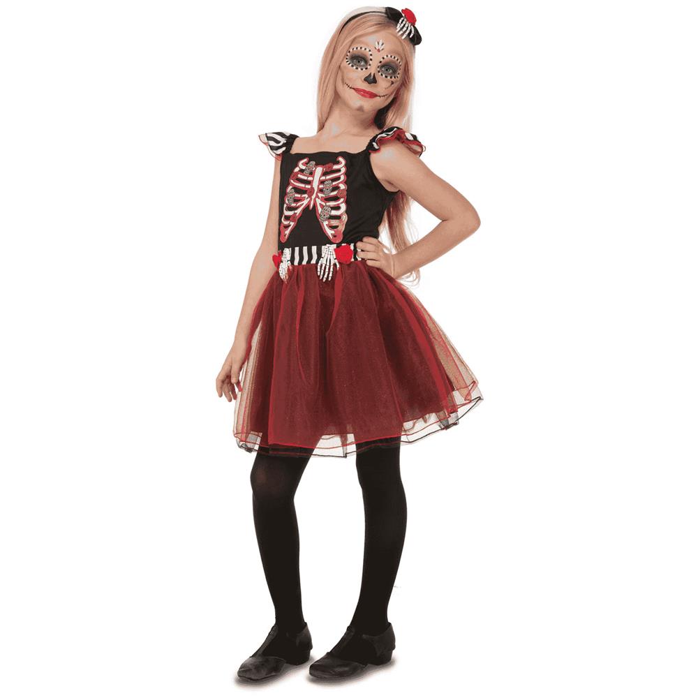 Costume Miss Scheletro Taglia 10-12 anni - Foto 1