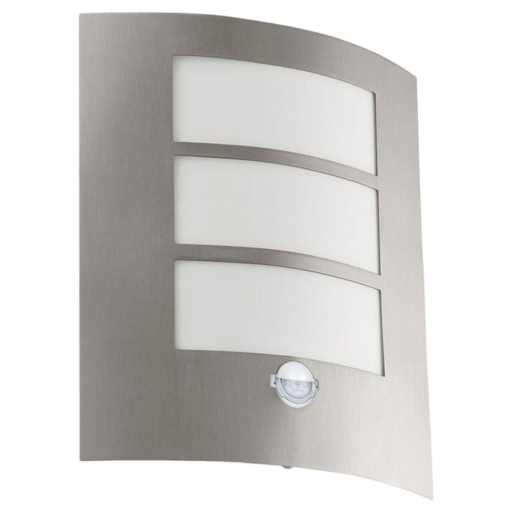 Luce Da Parete Esterna Con Sensore City 60w Argento 88142 - Foto 1
