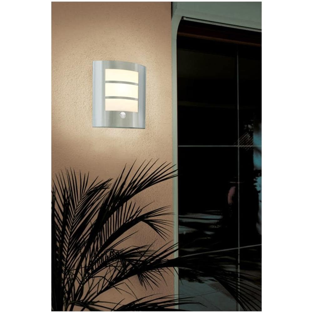 Luce Da Parete Esterna Con Sensore City 60w Argento 88142 - Foto 2