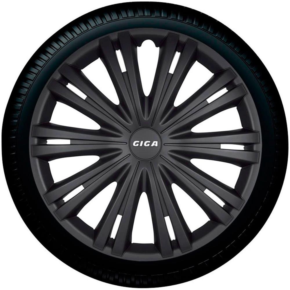 Giga 16 Mattnero Set Copricerchio Giga 16 Nero Opaco, 4 Pezzi - Foto 1