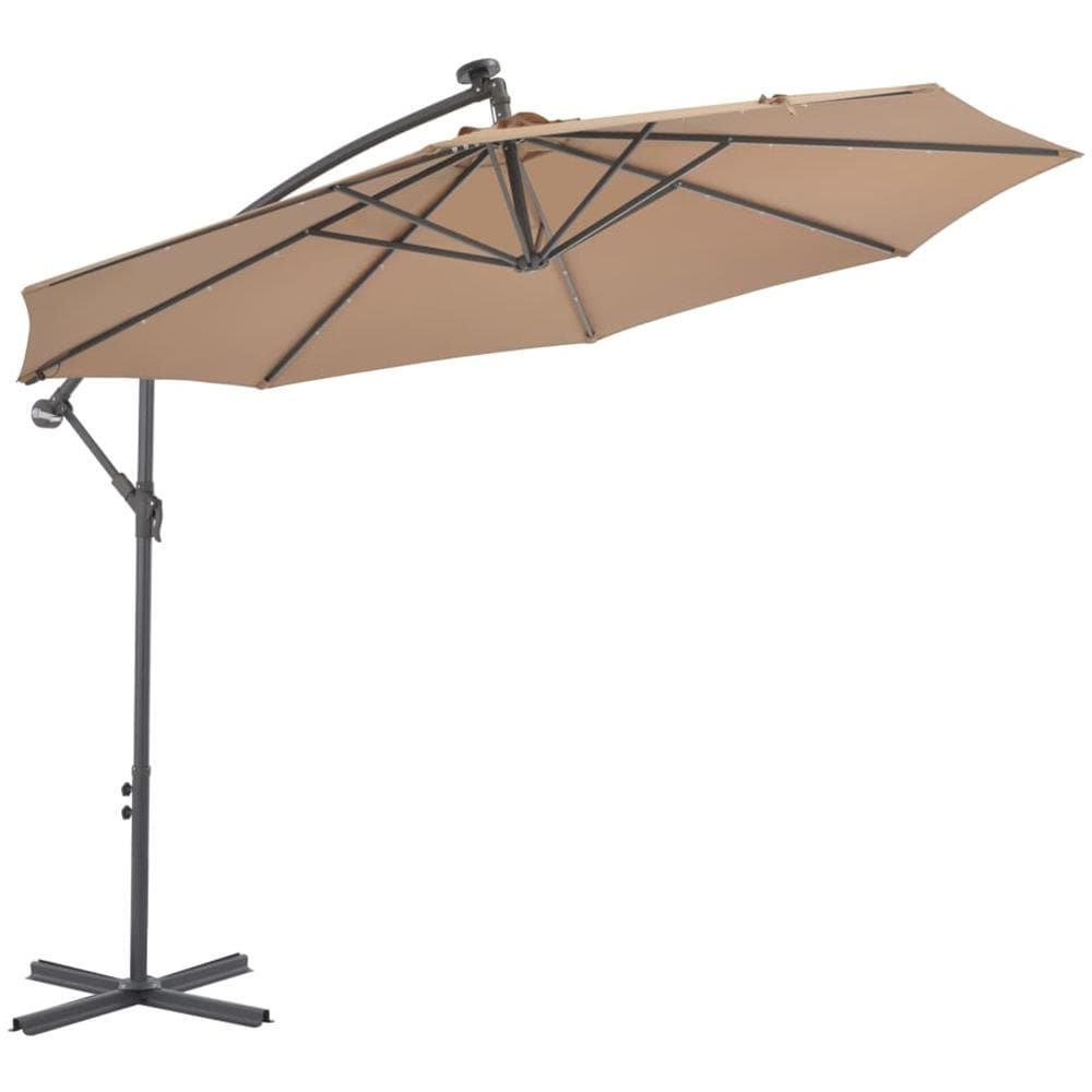 Ombrellone A Sbalzo Con Led E Palo In Acciaio 300 Cm Talpa - Foto 2