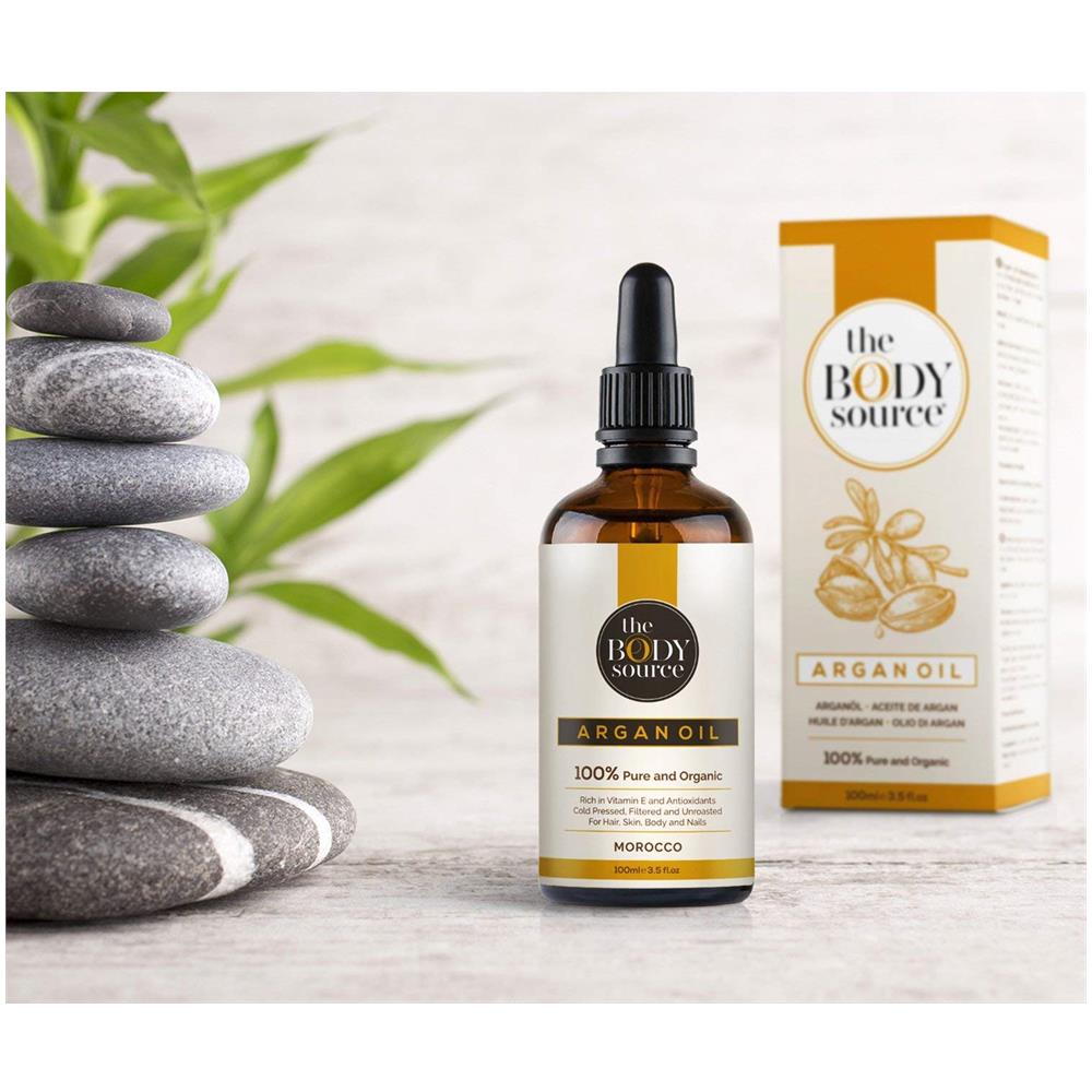 Olio Di Argan Puro Al 100% Organico, Ricco Di Vitamina E E Antiossidanti Adatto Per Capelli, Pelle, Corpo E Unghie, 100ml - Foto 4