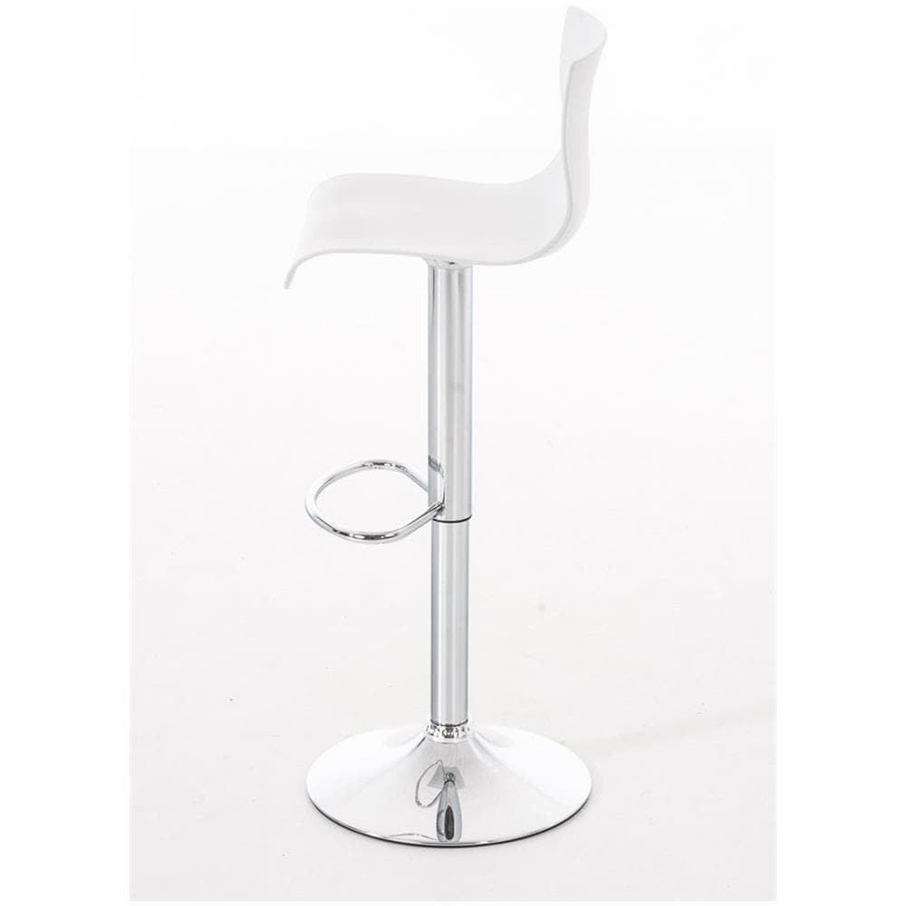 2 Sgabelli Alti Hoover in Polipropilene - Set 2 Sgabelli Bar Design Regolabile 59-80 cm I Sedie Sgabello Girevole 360°con Schienale I Sgabelli Ergonomici Bianco - Foto 2