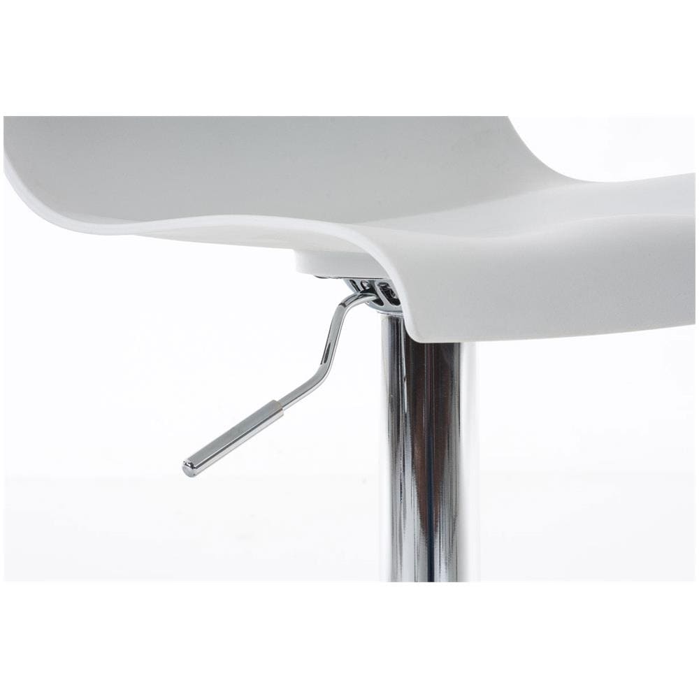 2 Sgabelli Alti Hoover in Polipropilene - Set 2 Sgabelli Bar Design Regolabile 59-80 cm I Sedie Sgabello Girevole 360°con Schienale I Sgabelli Ergonomici Bianco - Foto 5